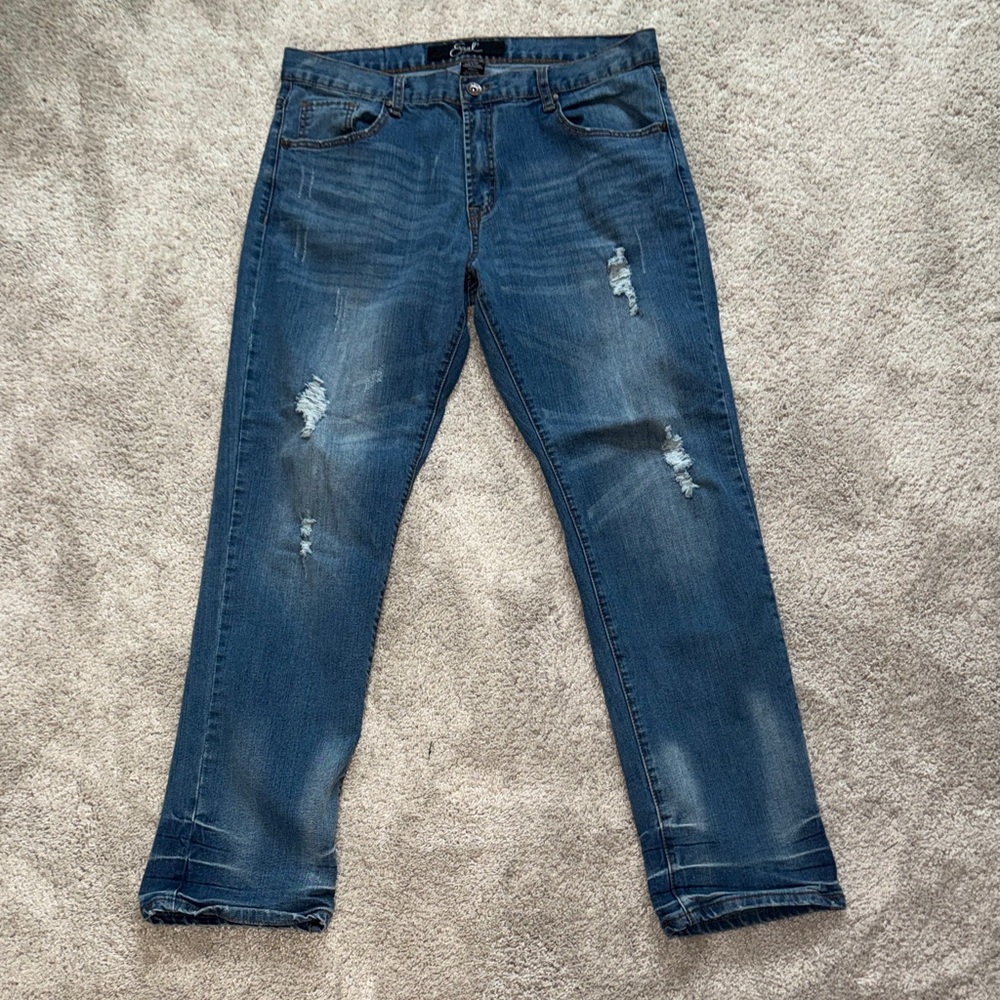Earl Jeans Men's Classic Blue Straight Jeans